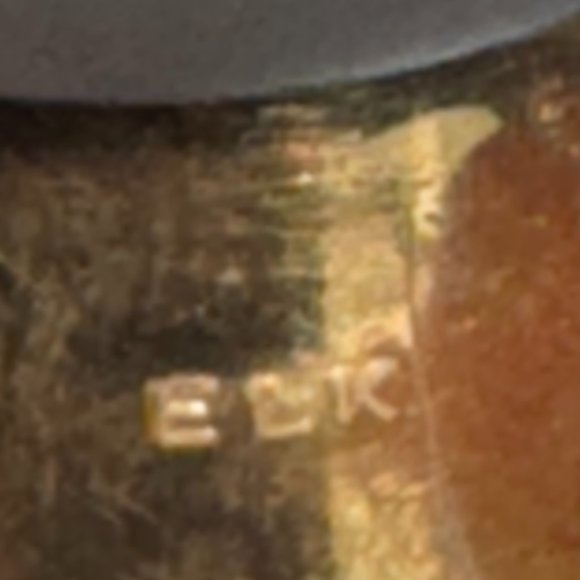 14 Kt Gp Wide Band Floral Ring, Size 6 1/2 - Picture 3 of 13